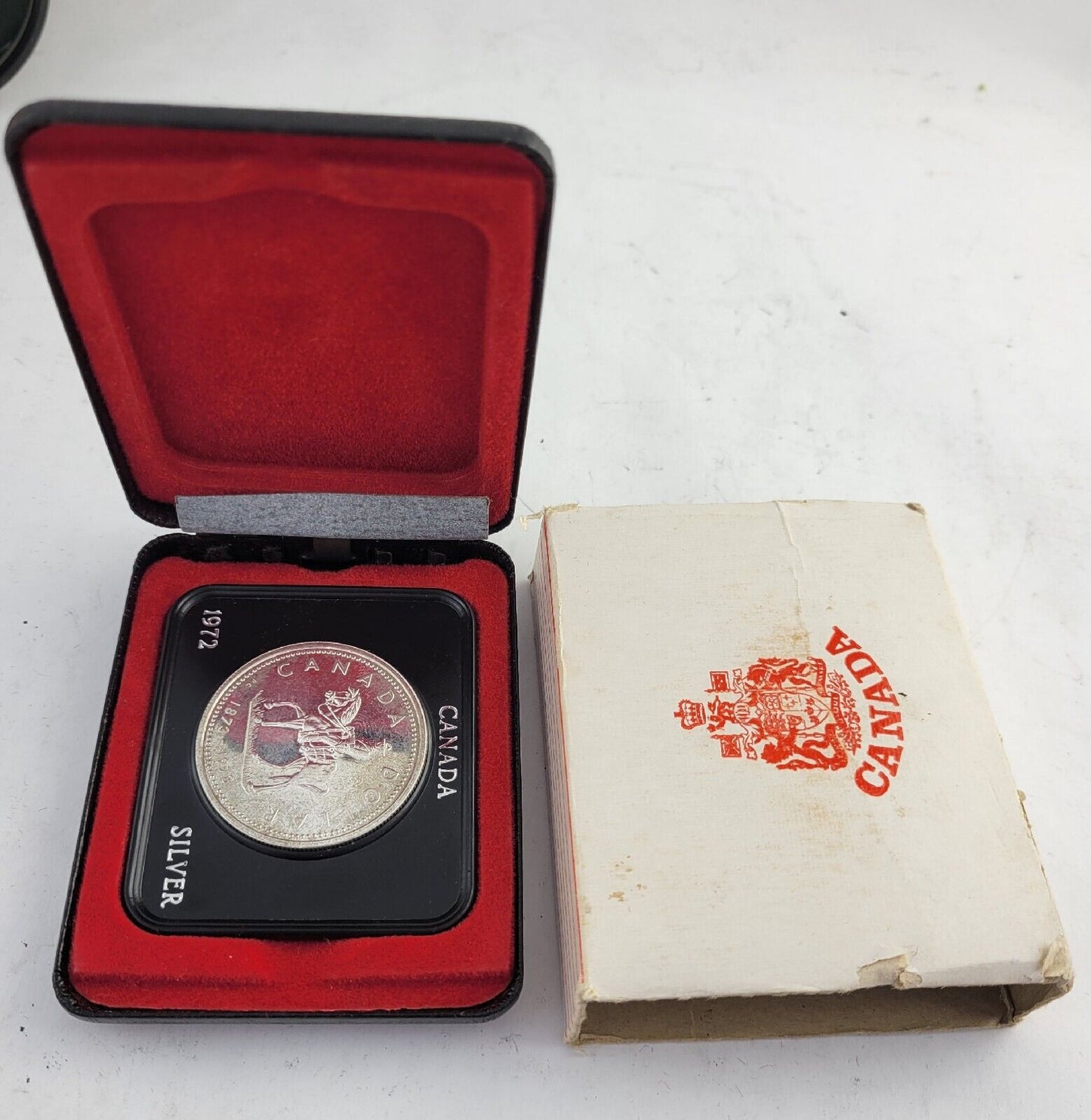 1873-1973 Canada Canadian Commemorative Mountie Dollar Coin Boxed