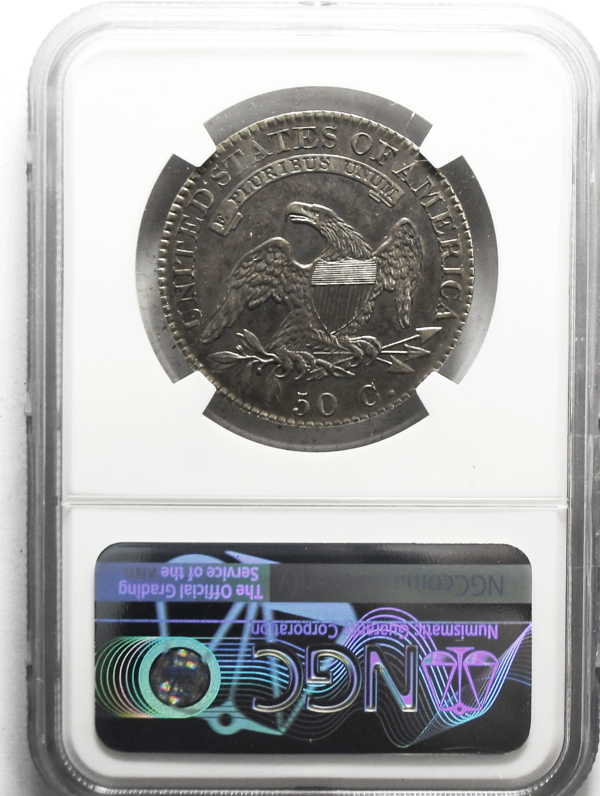 1822 50c Capped Bust Silver Half Dollar Fifty Cents O-108A R-3 NGC Unc