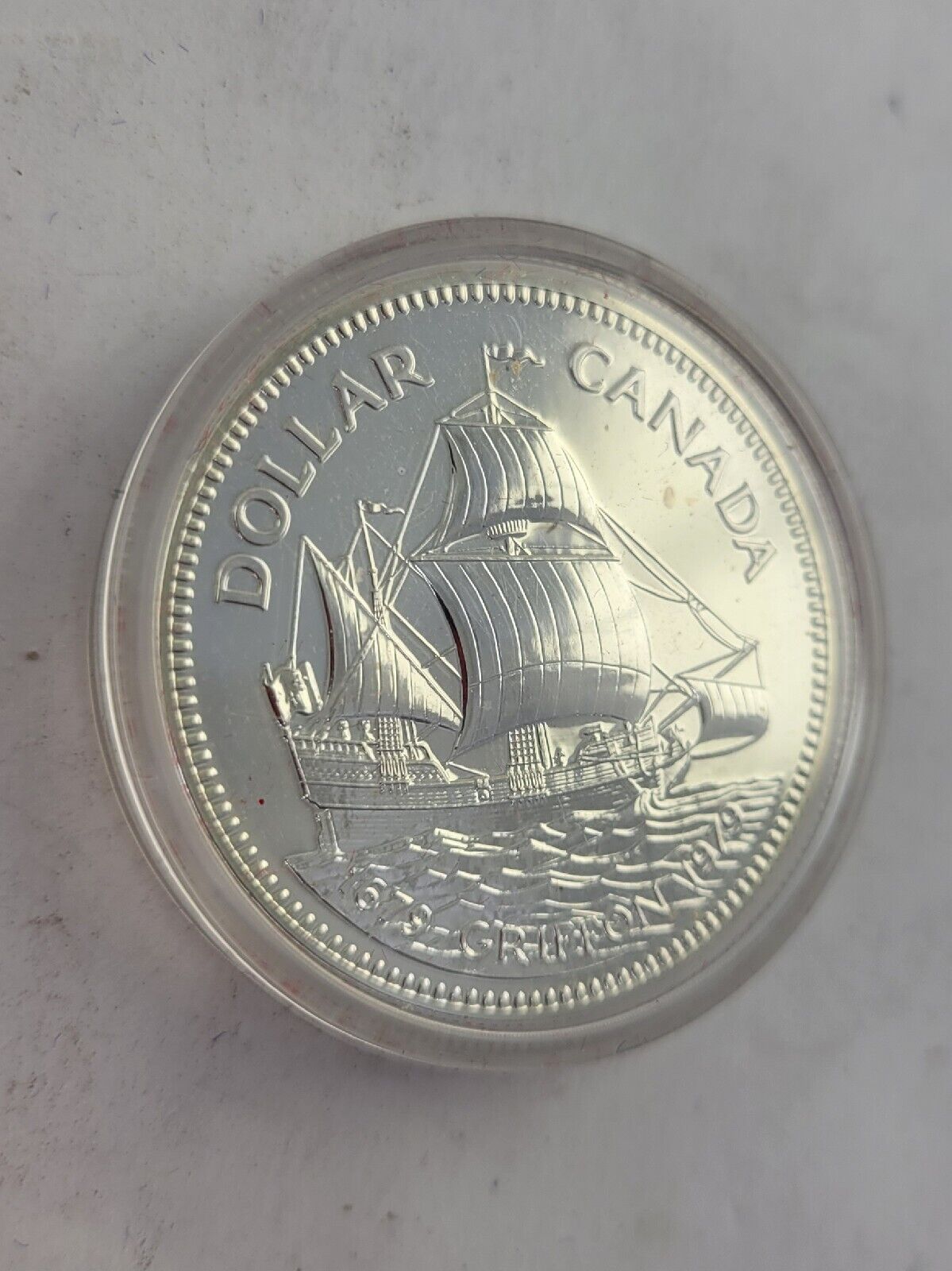 1670-1979 Canada Anniversary Griffon $1 Dollar Proof Coin w/ Box 50% Silver