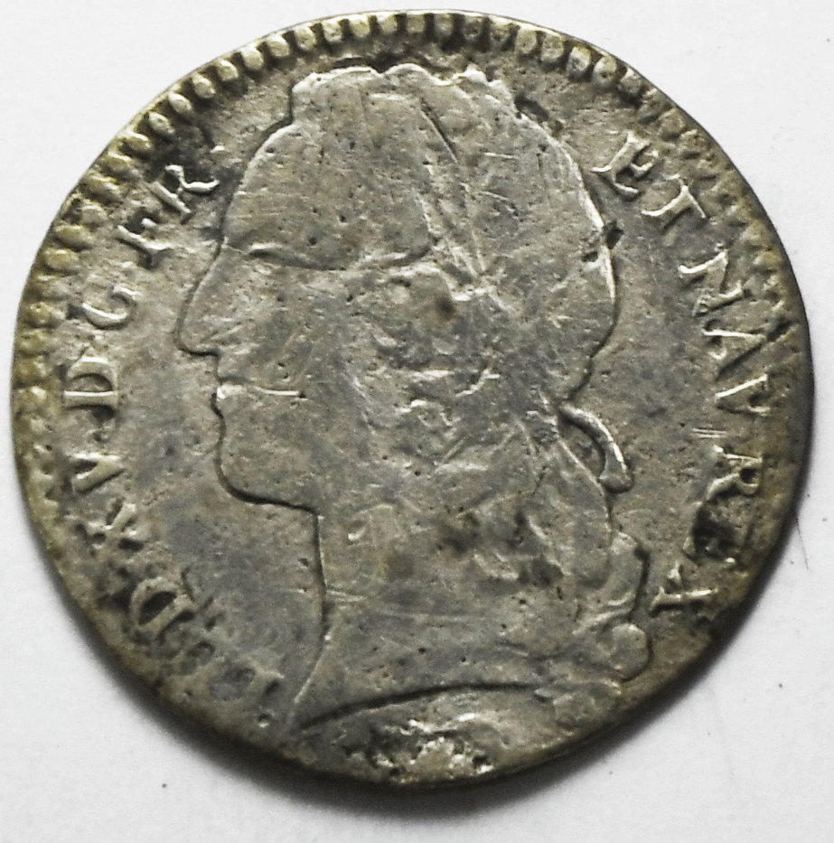 1750 A France 12 Twelve Sols Silver Coin KM# 511.1