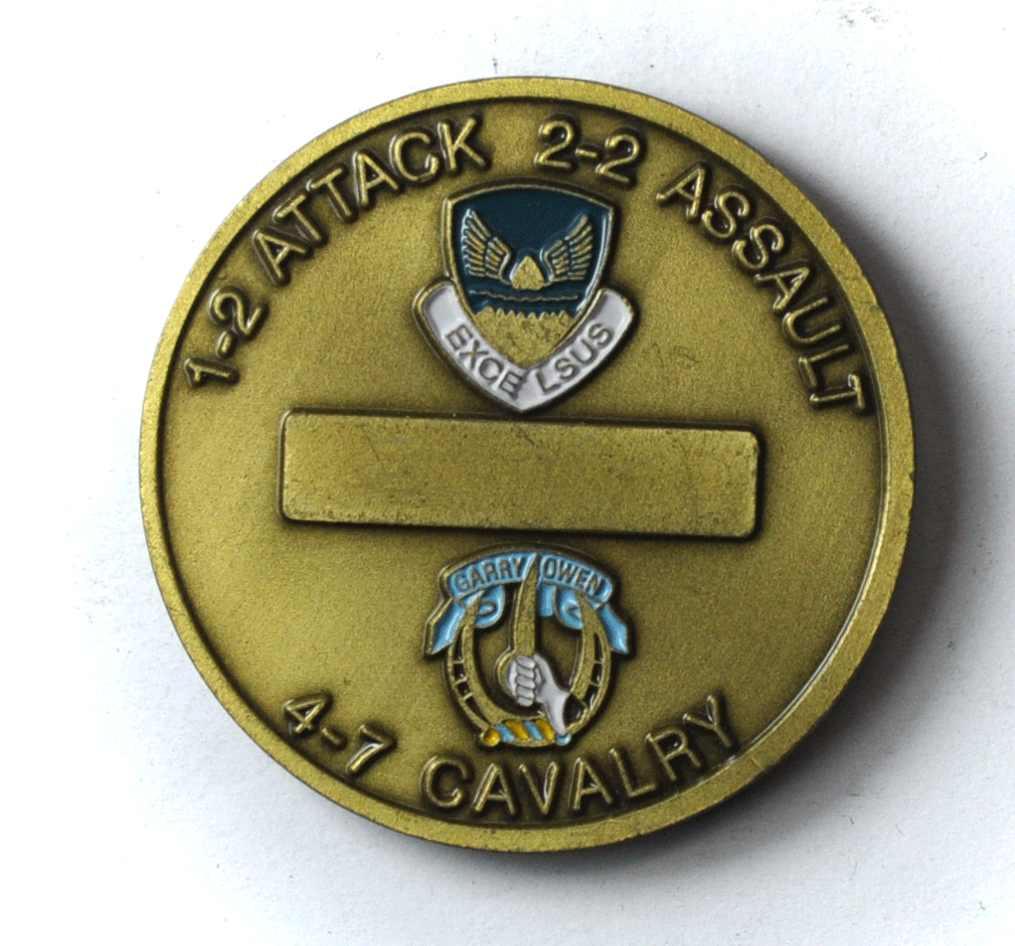 1-2 Attack 2-2 Assault 4-7 Cavalry Aviation Brigade 21D Safety Award 1-3/4"