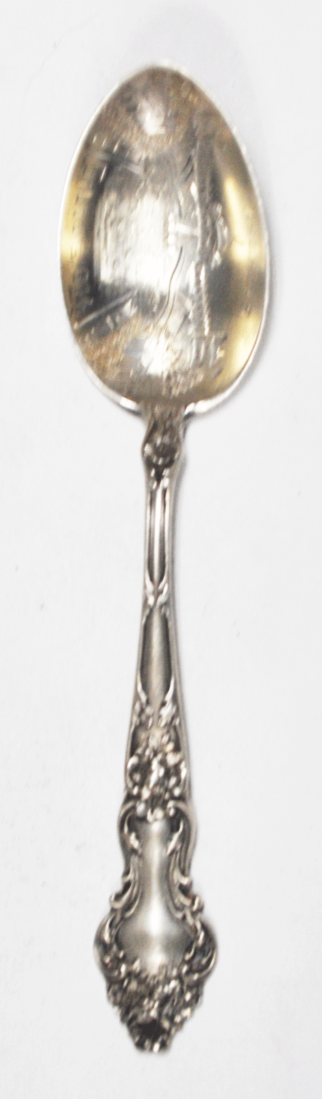 Sterling Mechanics Cascades Garden St Louis 1904 Souvenir Spoon World Fair