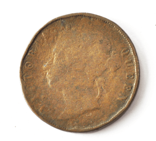 1872 H Straits Settlements One Cent KM# 9 Copper Coin