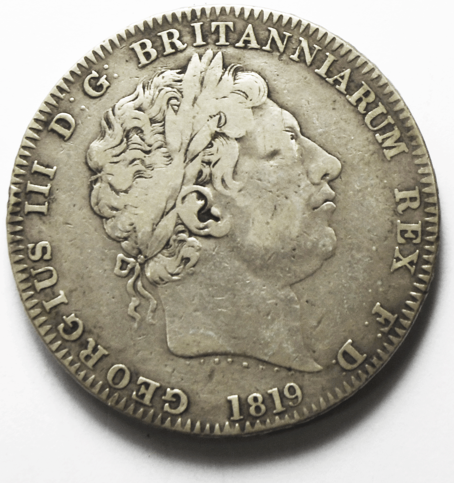 1819 LIX Great Britain Silver One Crown KM# 675