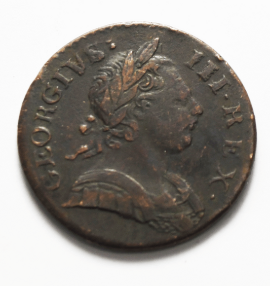 1771 Great Britain 1/2 Penny KM# 601