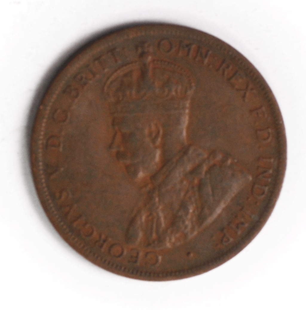 1924 Australia Penny KM# 23 Bronze Coin