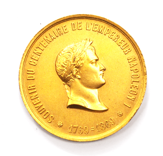 1769-1869 Napoleon Large Souvenir Medal 50mm Code Napo Leon Brass