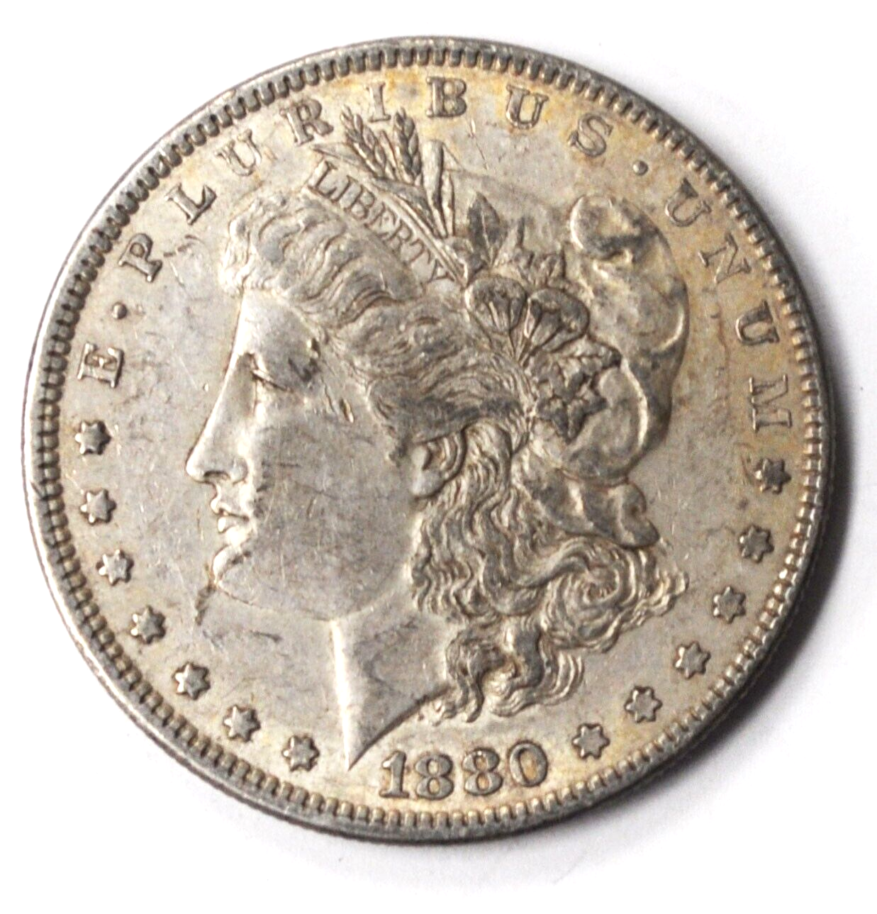 1880 $1 Morgan Silver One Dollar US Coin Philadelphia VAM 6