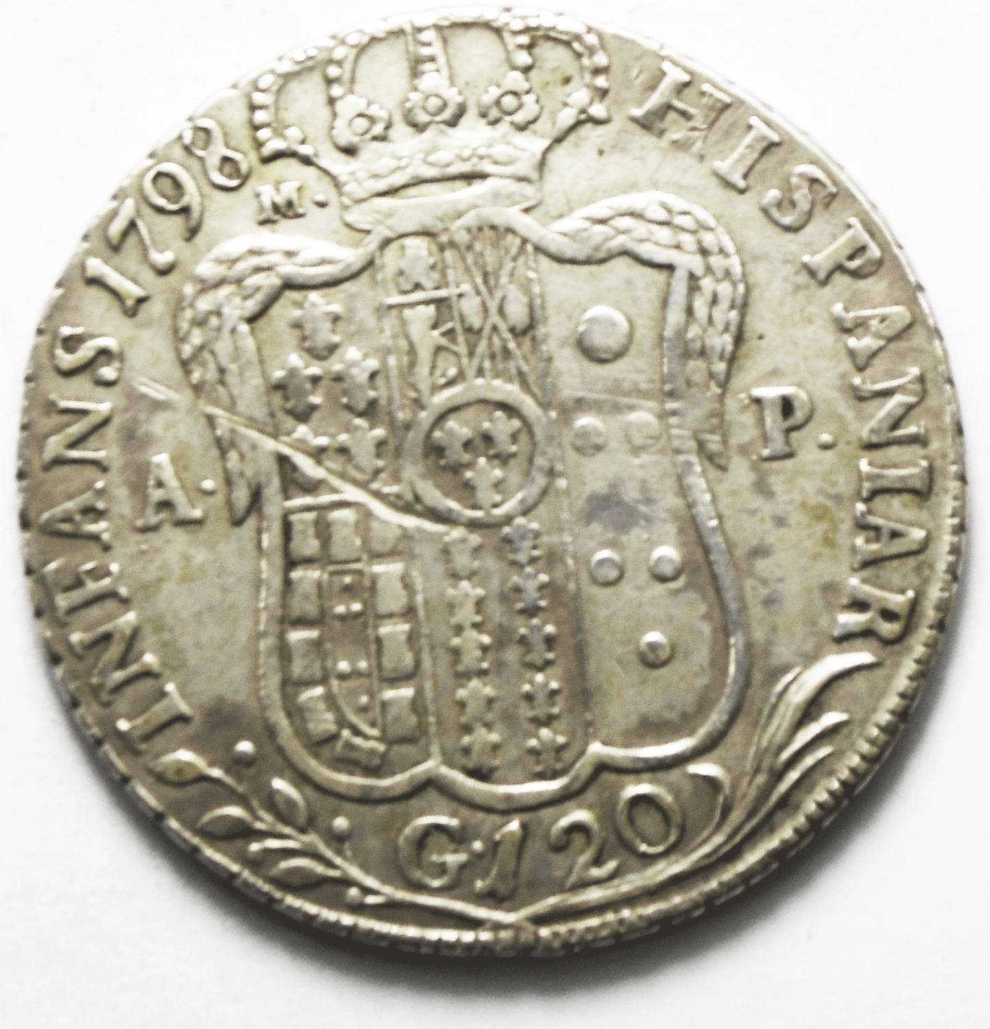 1798 Italian States Naples 120 Grana KM# 215