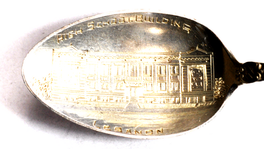 Sterling Shepard High School Building Lebanon Indiana 5-3/8" Souvenir Spoon