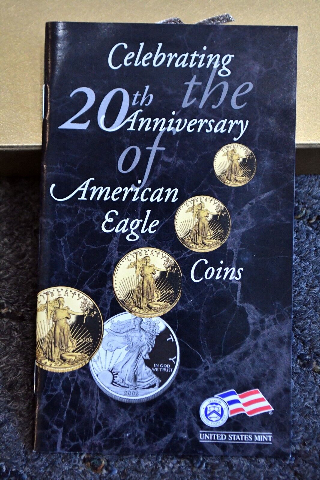 2006 W $1 American Eagle 20th Anniversary Silver Coin With Box & Paperwork