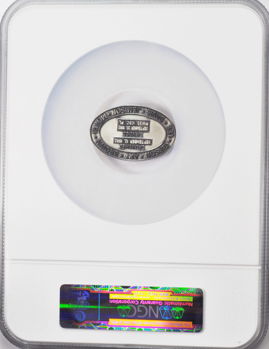 1992 STS-47 Robbins Silver Space Medal Unflown #126 NGC MS66 Endeavour