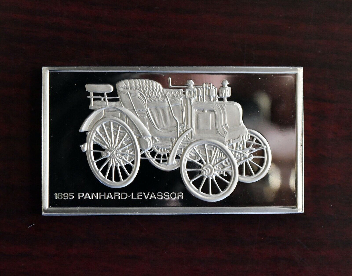 1895 Panhard Levassor Centennial Car Ingot Collection Sterling Franklin Mint Bar