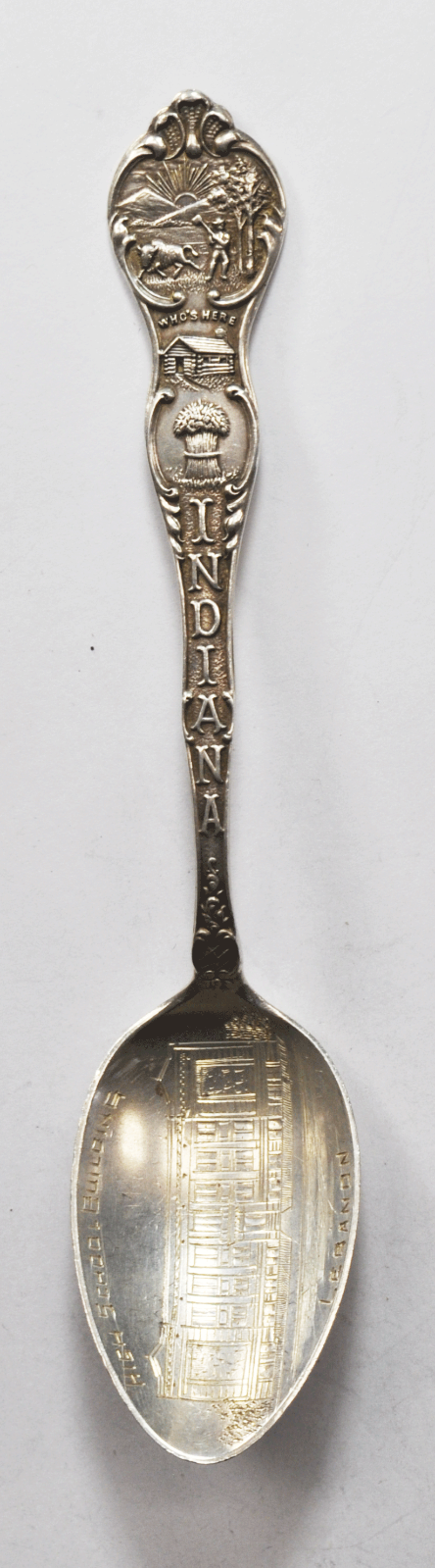 Sterling Shepard High School Building Lebanon Indiana 5-3/8" Souvenir Spoon