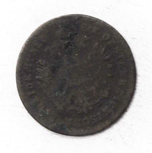 1858 Austria 5/10 Kreuzer Copper Coin KM# 2182