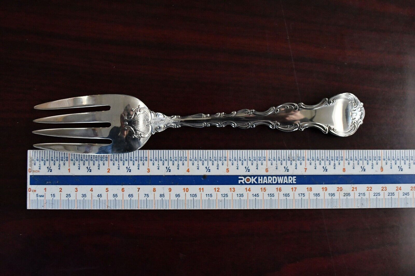 Strasbourg by Gorham Sterling Silver Solid 8 1/2" Serving Fork 2.6 oz.