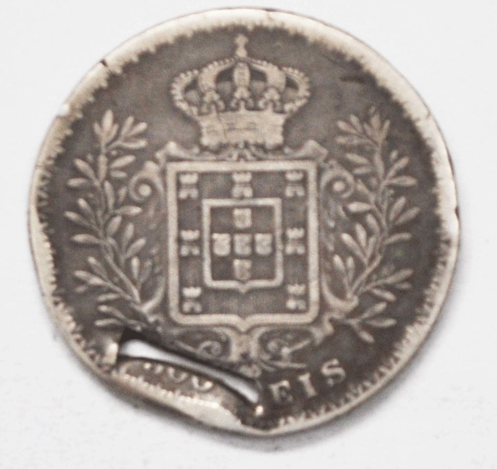 1907 Portugal 500 Reis Silver Coin Rare Low Mintage KM#535 Damaged Fob Piece