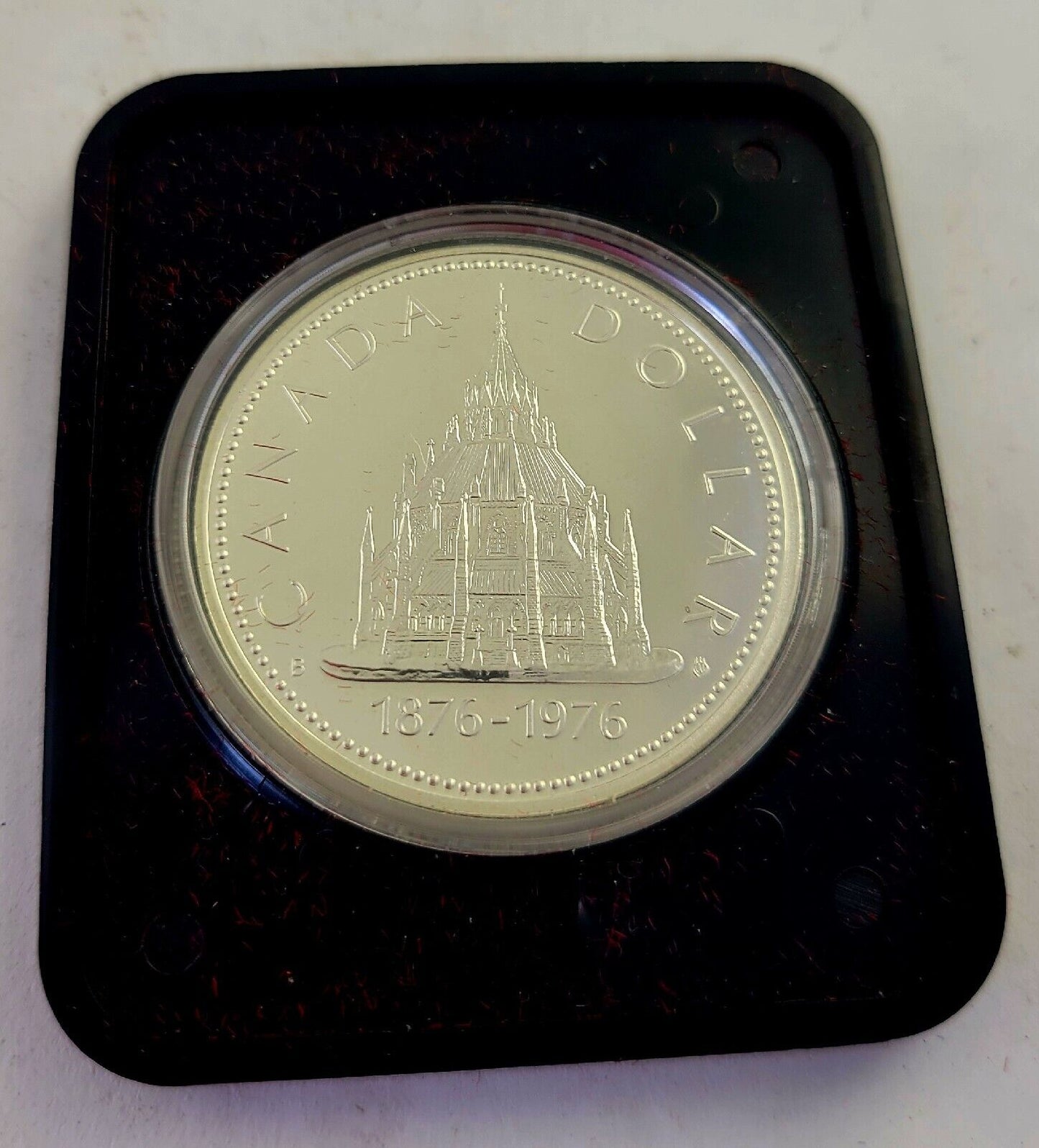 1976 $1 Canada Silver Commemorative Dollar Coin Library Of Parliament Boxed