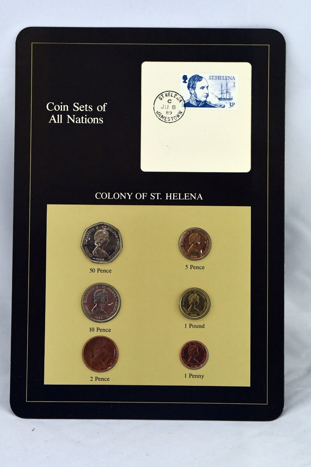 Coin Sets of All Nations Franklin Mint Colony of St. Helena 1984 Complete