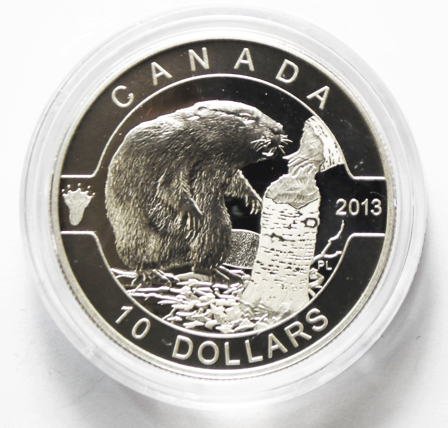 2013 Canada 10 Ten Dollars .999 Silver Half Ounce Proof Coin  KM# 1396a Beaver