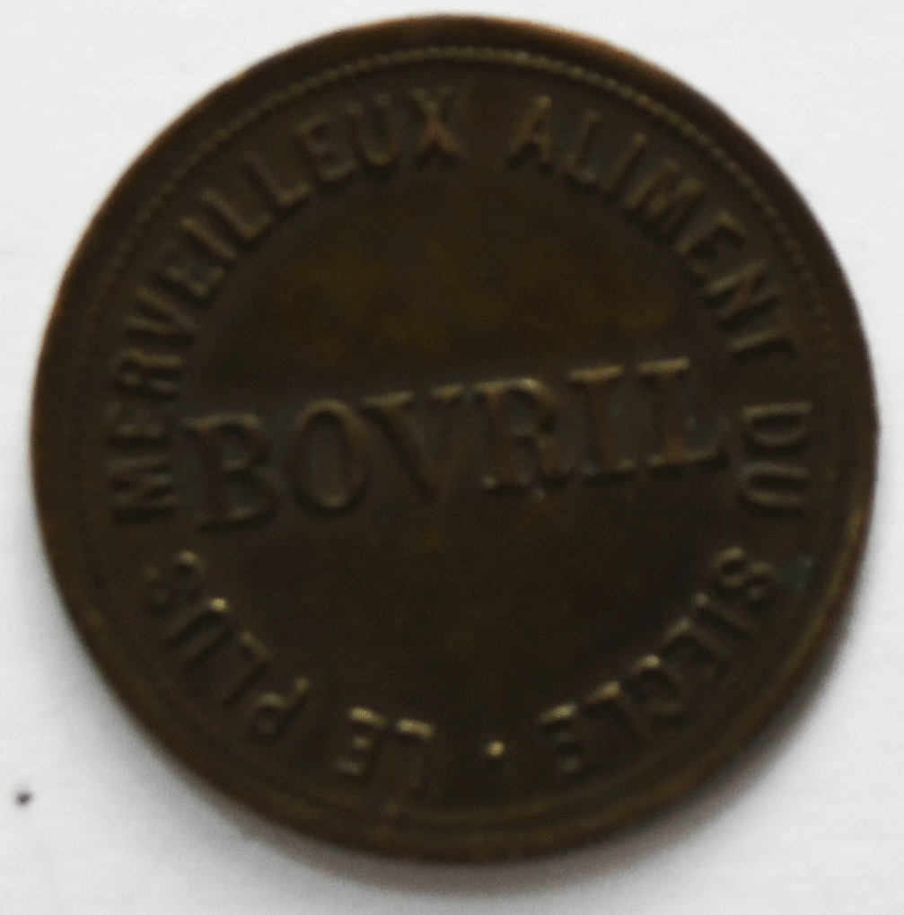 Bovril Paris London Trade Token 21mm Wonderful Food of the Century