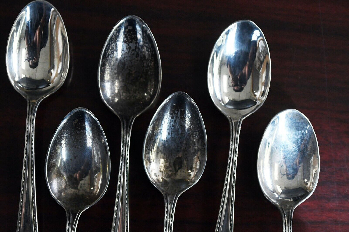 King Albert by Whiting Set of 6 Sterling Silver 4 1/8" Demitasse Spoons 2 oz.