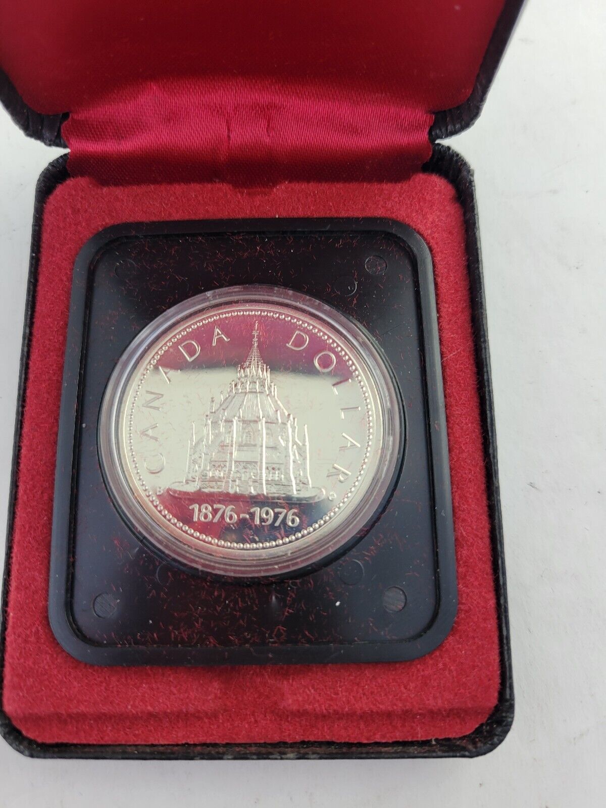 1976 $1 Canada Silver Commemorative Dollar Coin Library Of Parliament Boxed