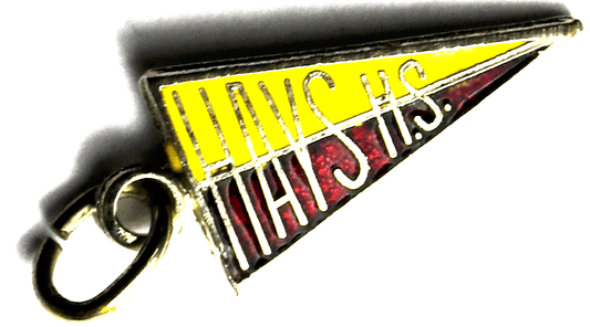 Sterling Hays Kansas High School KS Enamel Pennant Charm 19mm x 9mm