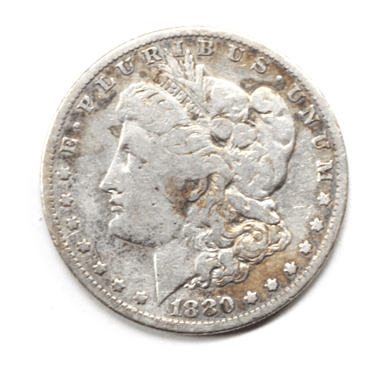 1880 O $1 Morgan Silver One Dollar US Coin Small Micro O