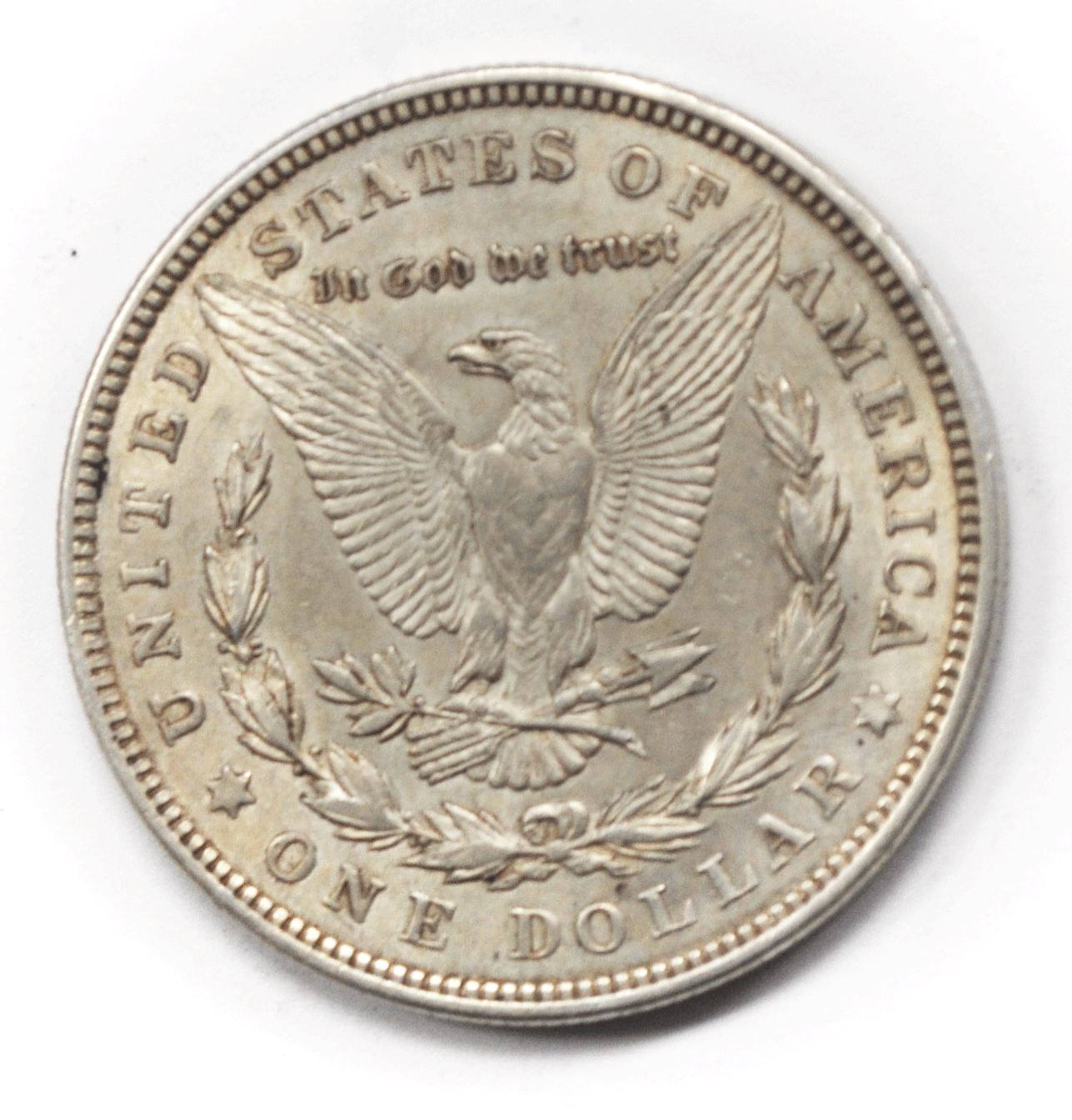 1921 $1 Morgan Silver One Dollar US Coin Philadelphia Wide Reeds VAM 4 AU