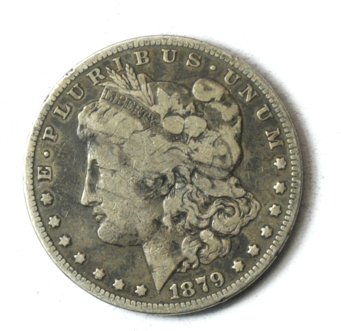 1879 S $1 Morgan Silver One Dollar US Coin Rare San Francisco 78 Rev VAM 46