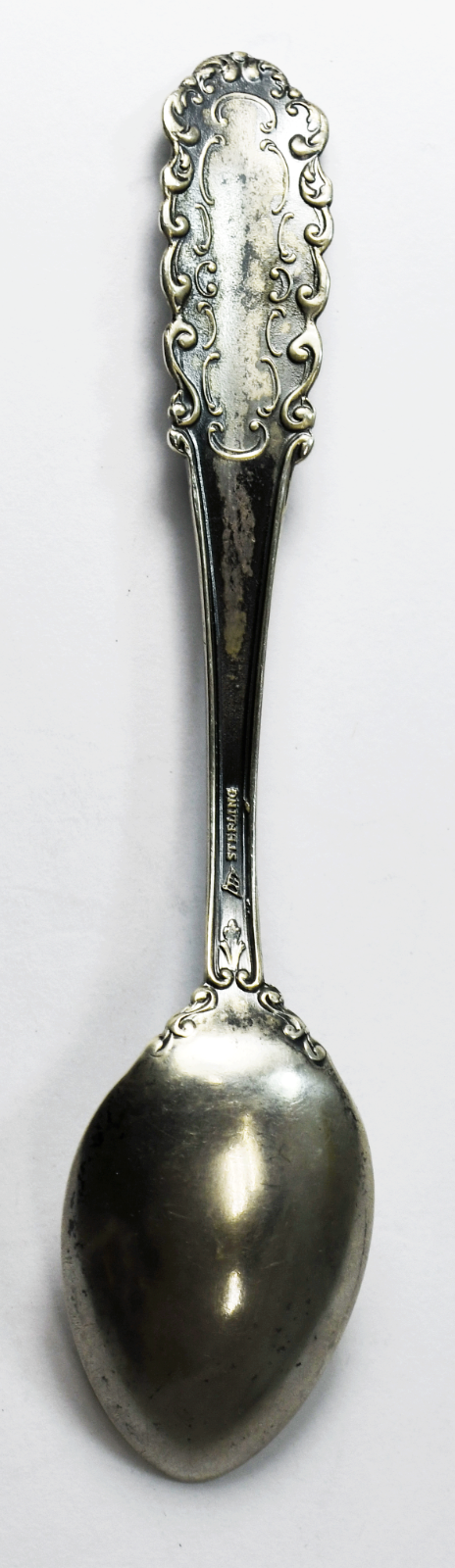 Sterling Mechanics Enamel Colorful Souvenir Spoon 3-3/4"