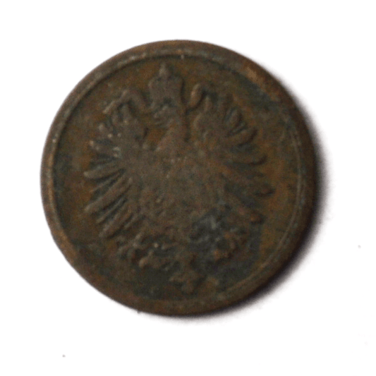 1892 A Germany Empire One Pfennig KM# 10 Copper Coin