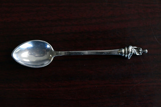 Bernard Hertz Denmark Sterling Silver Souvenir 3 7/8" Demitasse Spoon .39 oz.