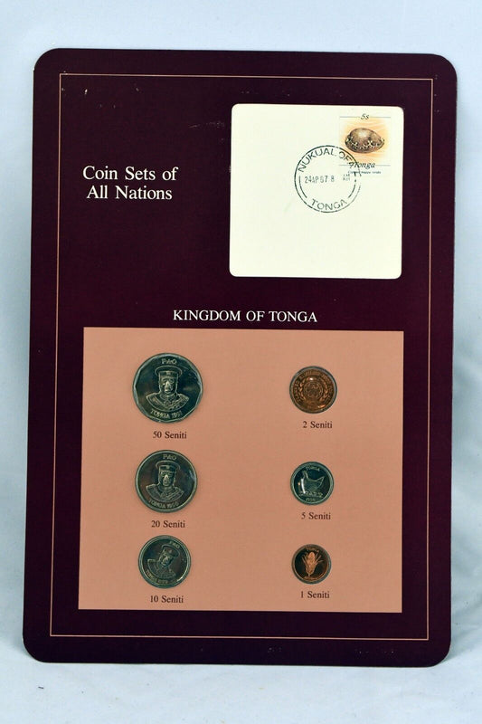 Coin Sets of All Nations Franklin Mint Kingdom of Tonga 1990, 91