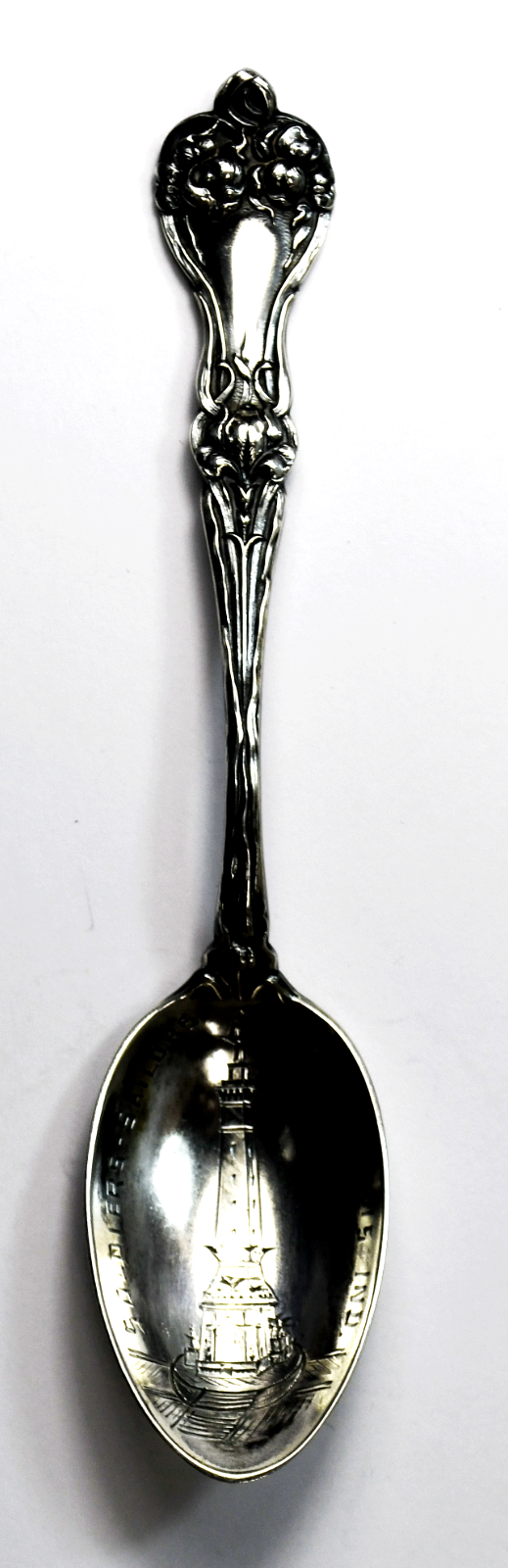 Sterling Alvin Soldiers Sailors Indianapolis Indiana Souvenir Spoon 5-1/8"