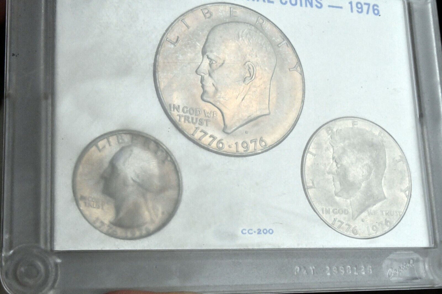 1776-1976 3pc. Commemorative Bicentennial Set Dollar, Half, and Quarter