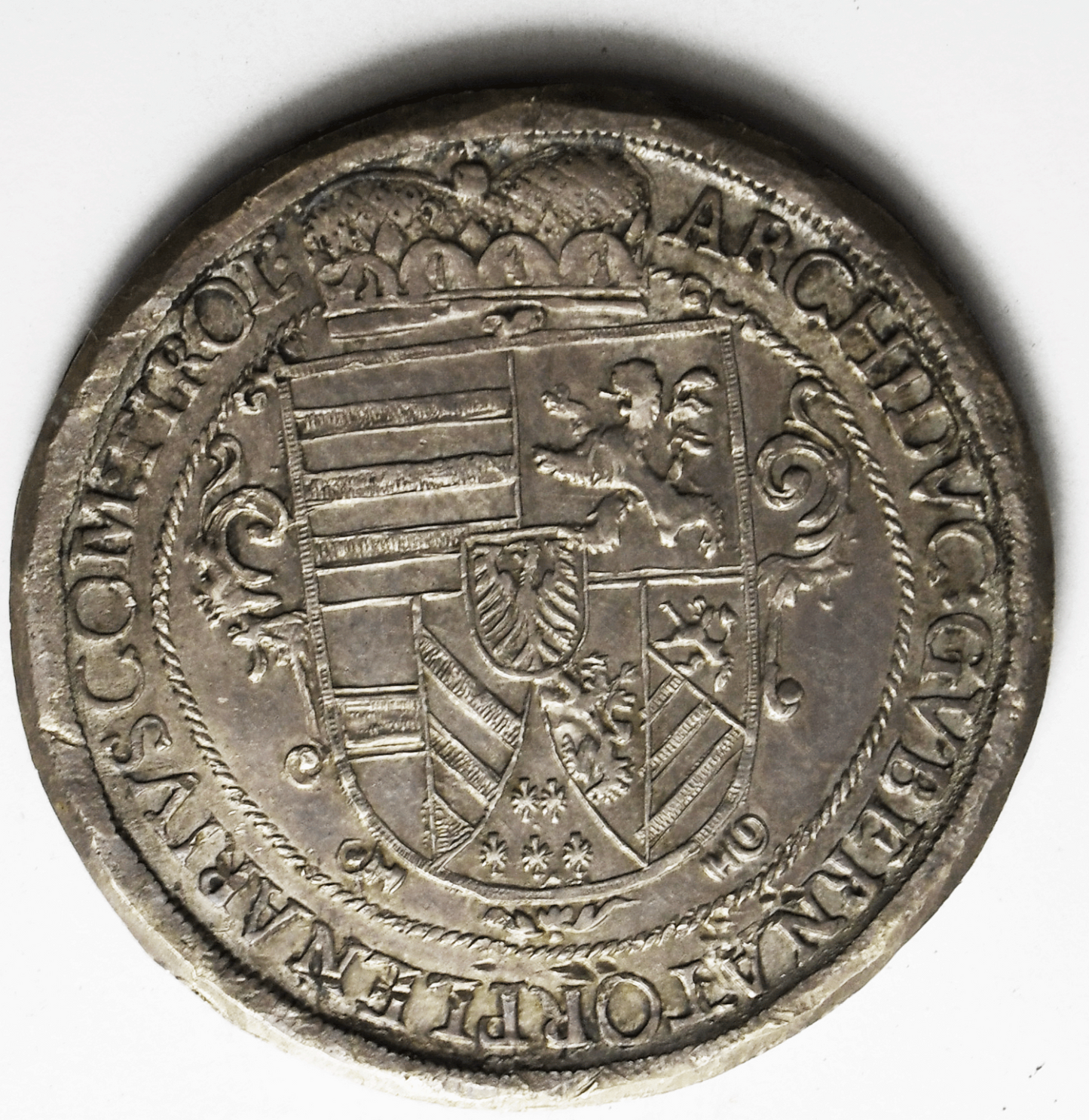 1622 Austria Silver One Thaler Coin Concave Edge