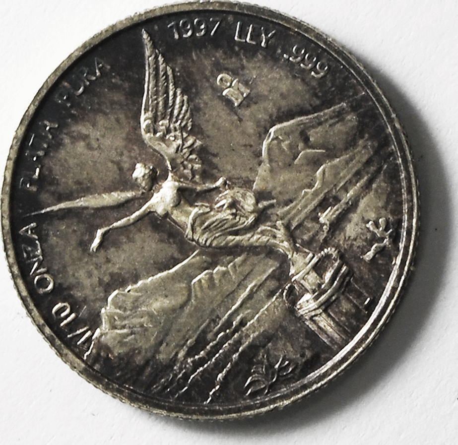 1997 Mexico Libertad 1/10 oz. .999 Fine Silver Onza Uncirculated