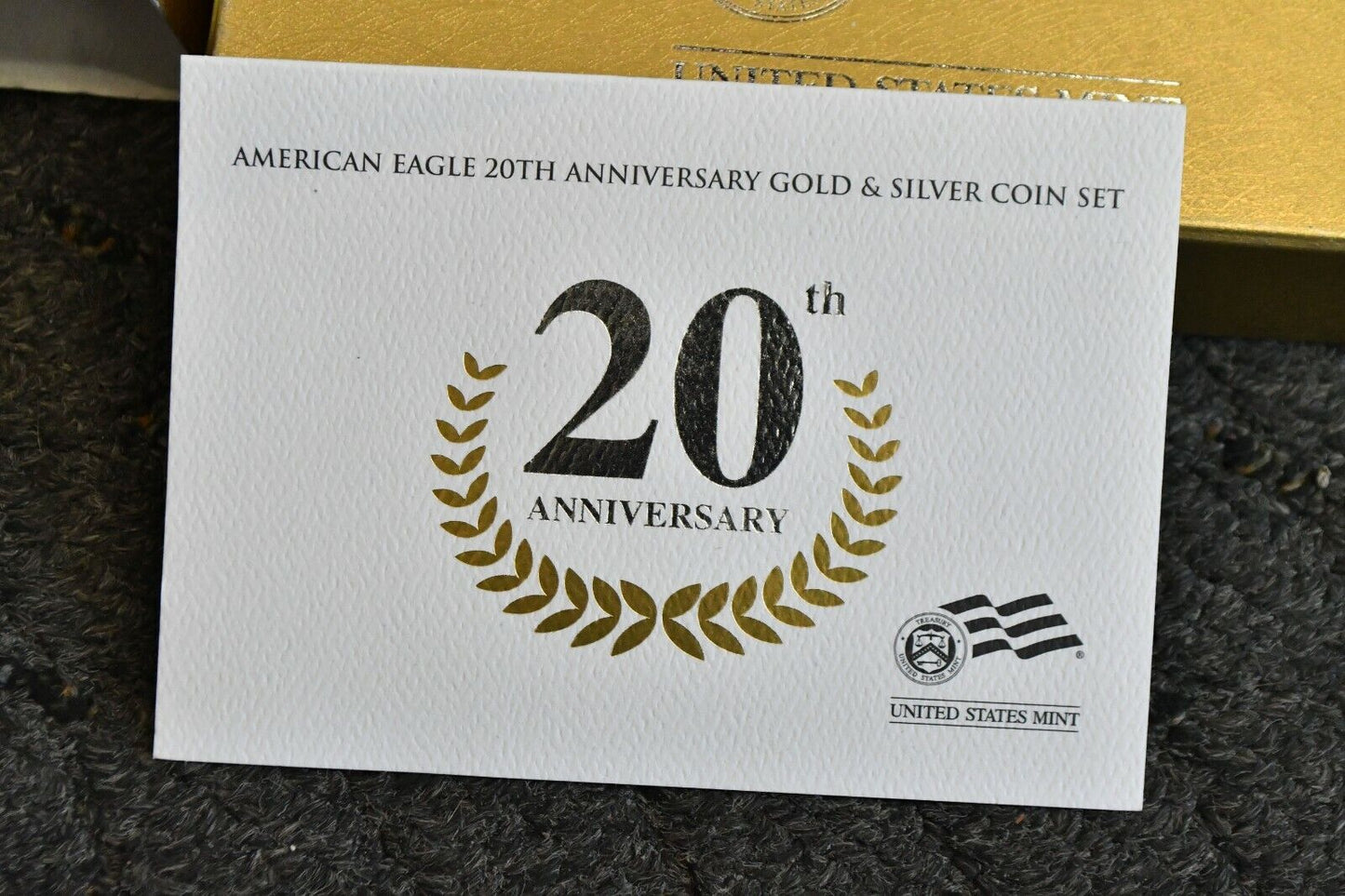 2006 W $1 American Eagle 20th Anniversary Silver Coin With Box & Paperwork