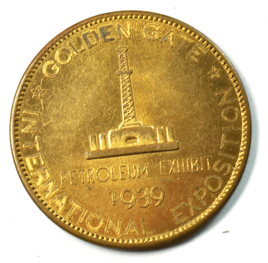 1939 Golden Gate So Called Petroleum Dollar HK-484 35mm Copper