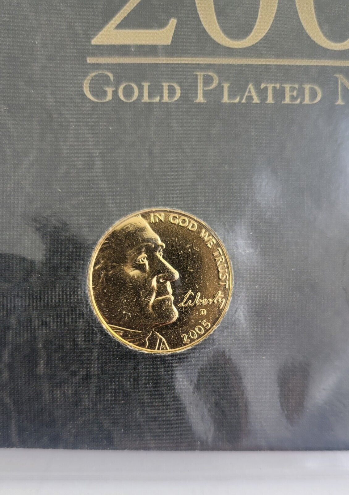 2005 Gold Plated Jefferson Nickels From First Buffalo Ocean Commemorative Mint