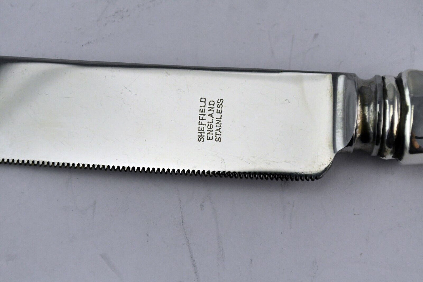 Webster Sterling Silver/Stainless Cake Cutter Knife 12 1/2" Sheffield England