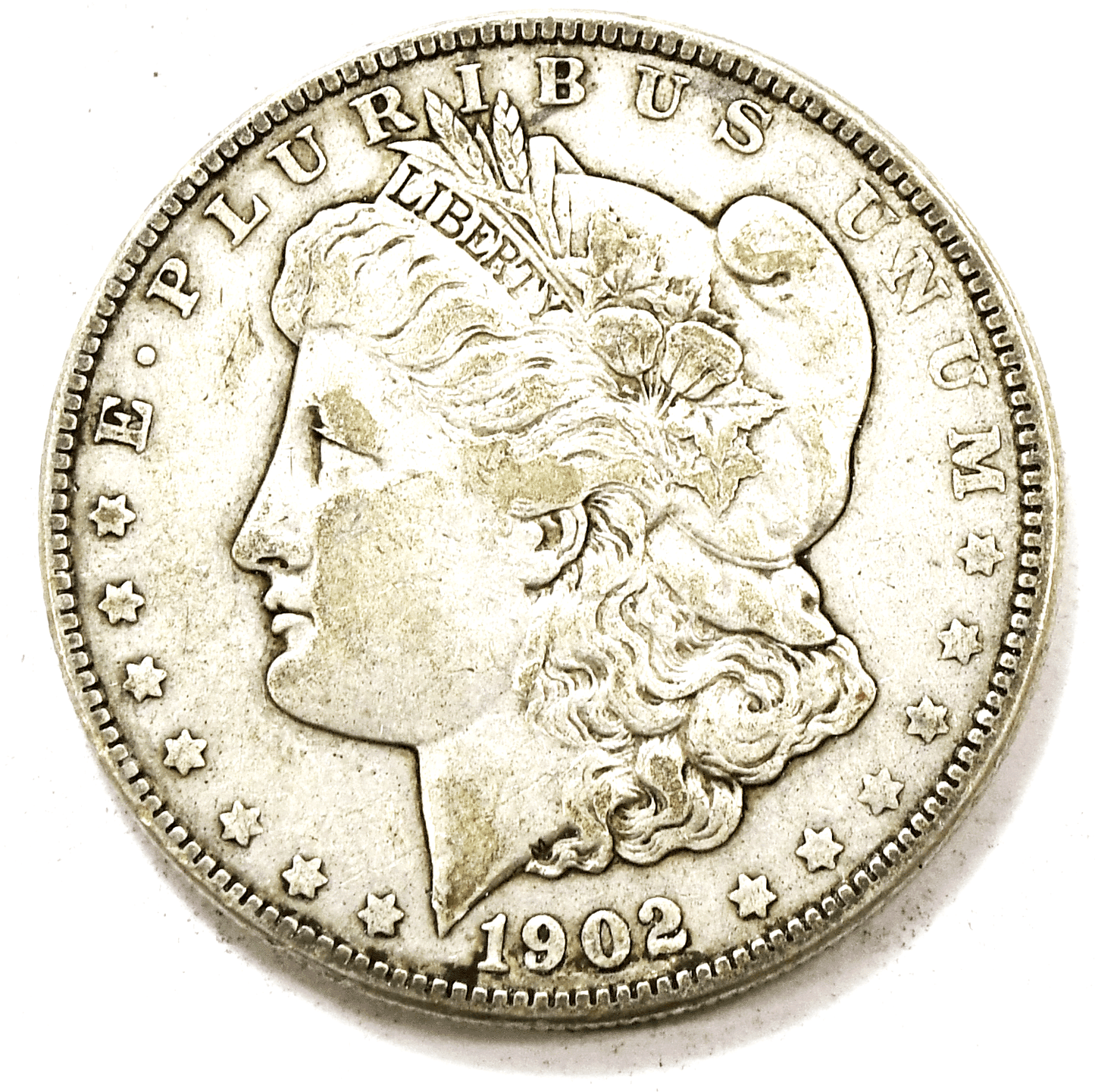 1902 $1 Morgan Silver One Dollar US Coin Philadelphia