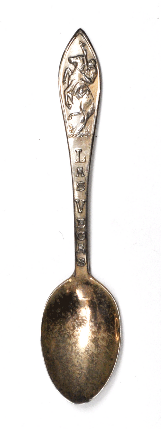 Sterling Bell Trading Las Vegas  Souvenir Hacienda Horseman Spoon 4-1/8