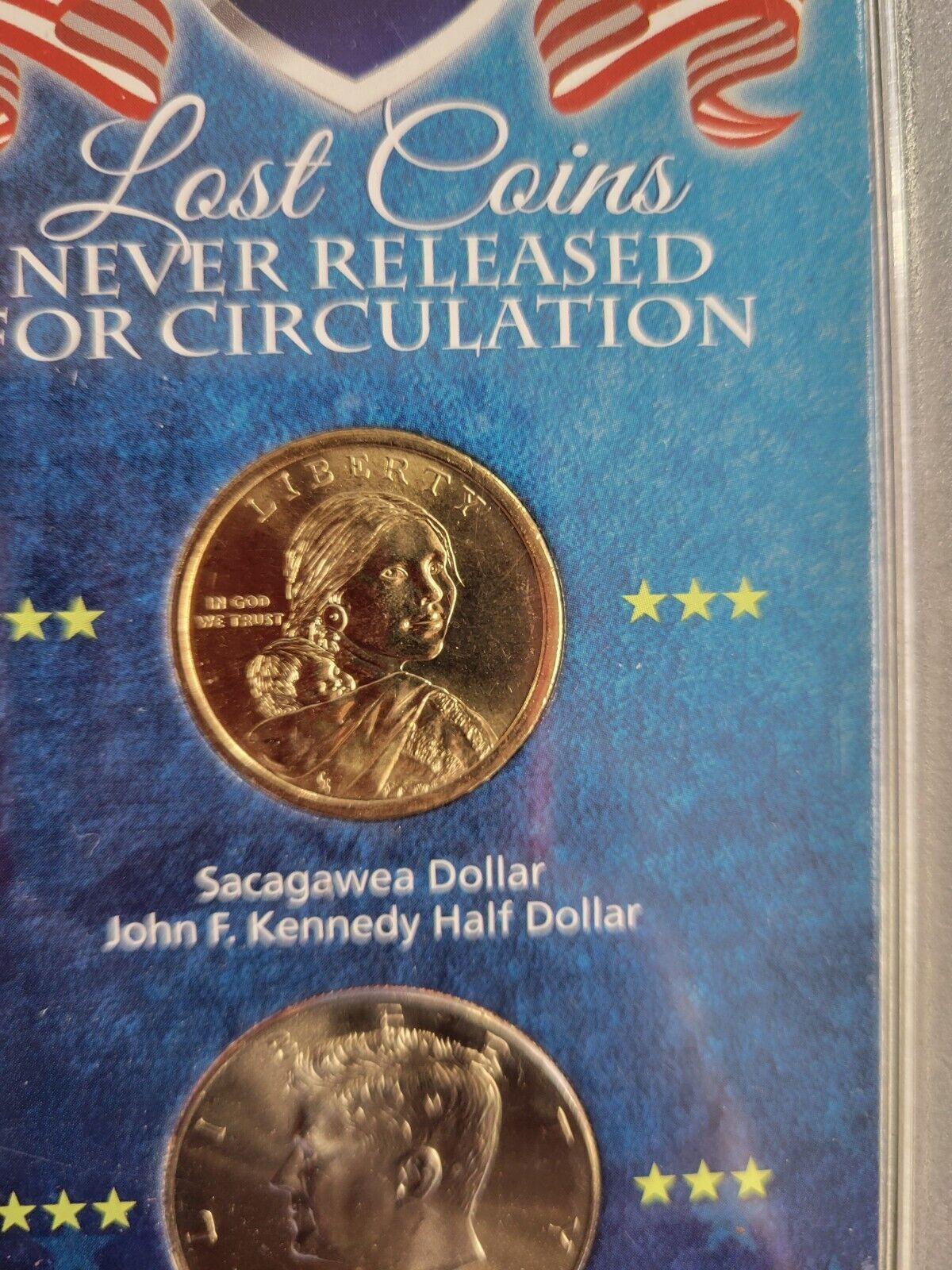 2010 Lost Coins Never Released For Circulation Kennedy Half Sacagawea Dollar $1