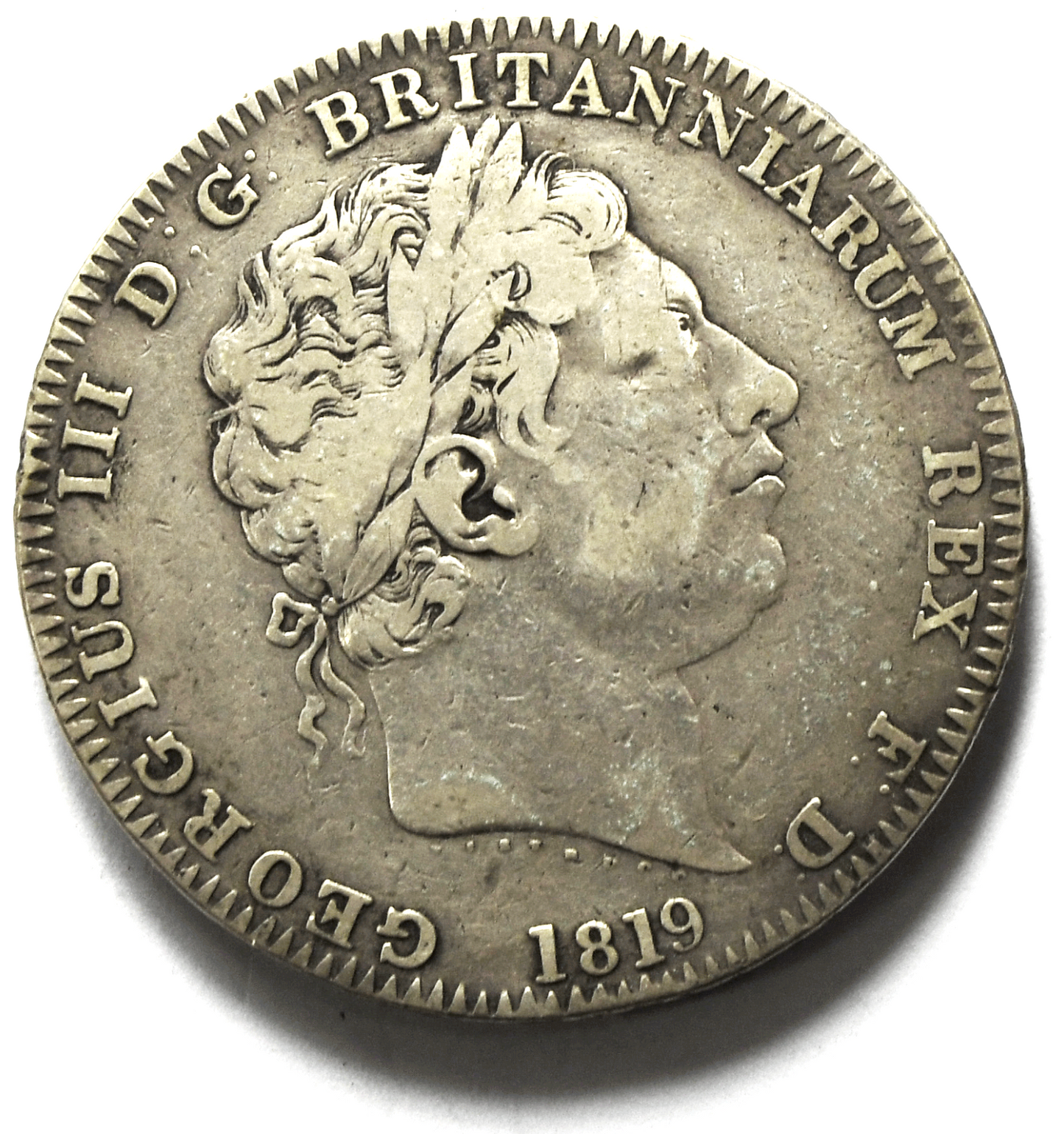 1819 LIX Great Britain Silver One Crown KM# 675