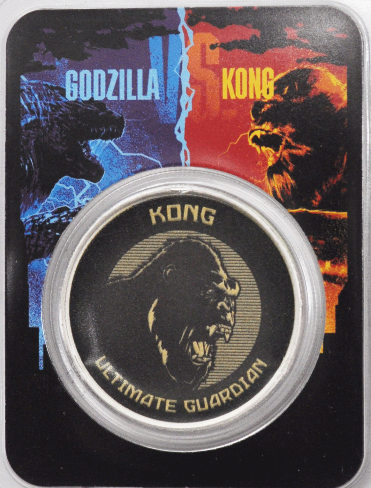 2021 $2 Niue 1 oz Silver Godzilla Kong Colorized Coin Ultimate Guardian