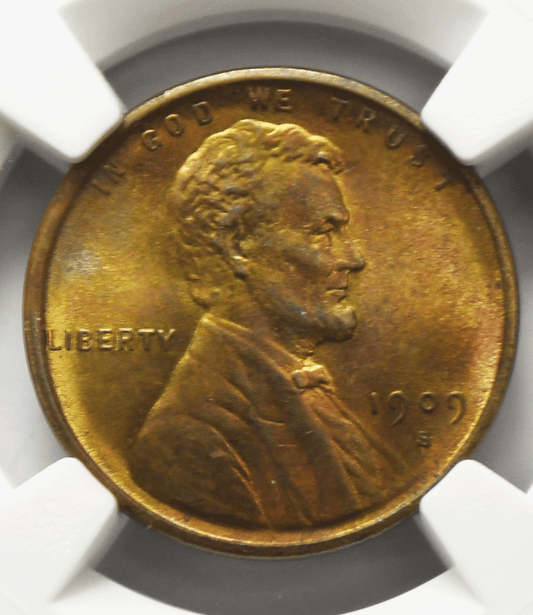 1909 S VDB 1c Lincoln One Cent Wheat Cent NGC Unc Details San Francisco