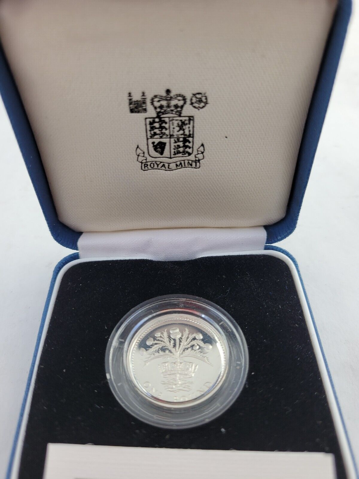 1989 UK Great Britain Royal Mint Silver Proof One Pound Coin